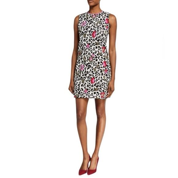 Ted Baker Pheebei Leopard Print Knit Dress US Size 1 (US 4) NWOT - Picture 1 of 11